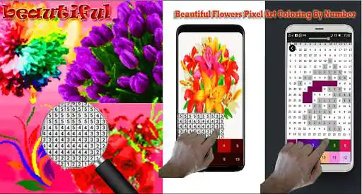 Play Beauty Flowers Coloring Number as an online game Beauty Flowers Coloring Number with UptoPlay