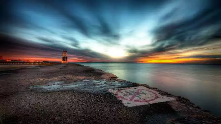 Play Beauty of the sea sunset