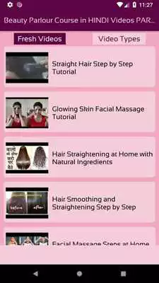 Play Beauty Parlour Course in HINDI Videos PARLOR SIKHE