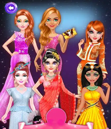 Play Beauty Salon Around The World as an online game Beauty Salon Around The World with UptoPlay