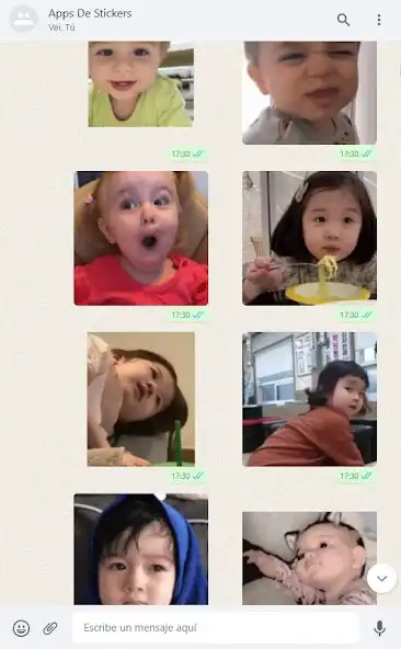 Play Bebes  Coreanos Stickers as an online game Bebes  Coreanos Stickers with UptoPlay