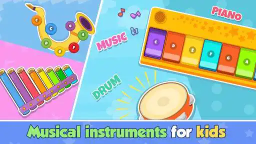 Play Bebi piano, drums, xylophone..  and enjoy Bebi piano, drums, xylophone.. with UptoPlay