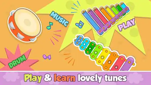 Play Bebi piano, drums, xylophone.. as an online game Bebi piano, drums, xylophone.. with UptoPlay