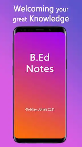 Play B.Ed Notes  and enjoy B.Ed Notes with UptoPlay