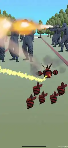 Play Bee Attack as an online game Bee Attack with UptoPlay