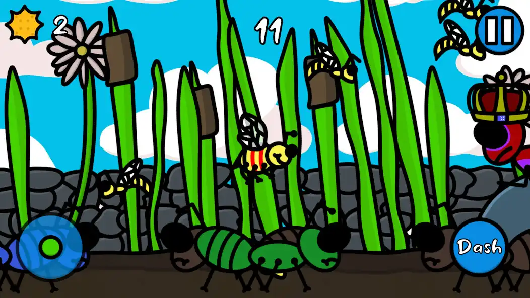 Play Bee Dodge as an online game Bee Dodge with UptoPlay