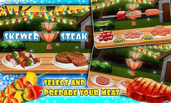 Play Beef Steak BBQ Grill Party