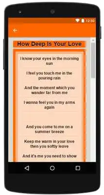 Play Bee Gees Top Lyrics