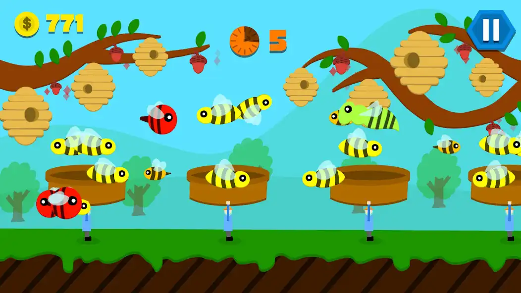 Play Beekeeper Hazard as an online game Beekeeper Hazard with UptoPlay