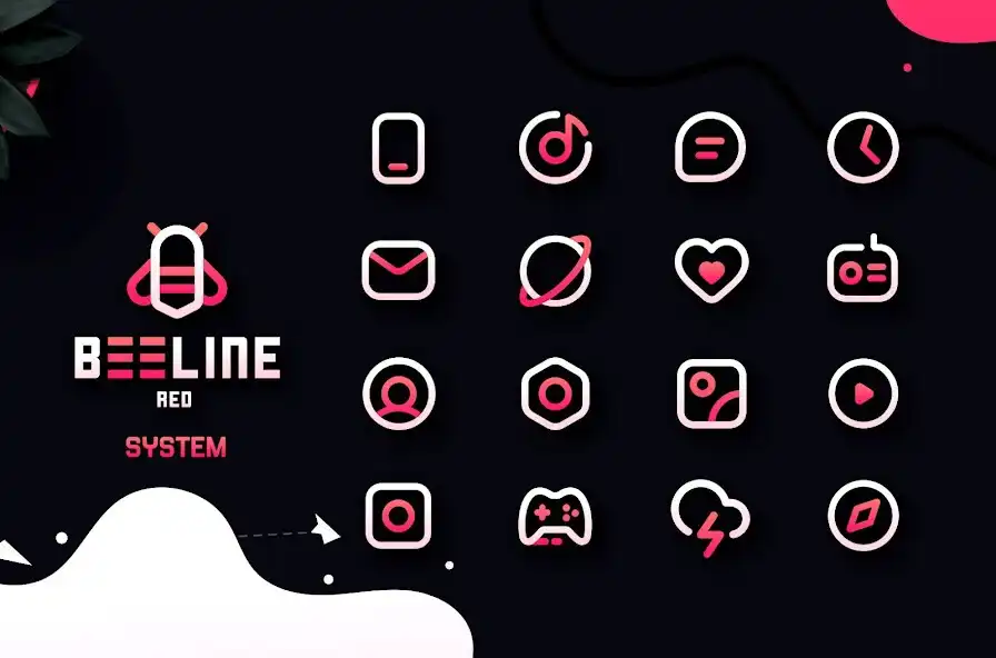 Play BeeLine Red IconPack as an online game BeeLine Red IconPack with UptoPlay
