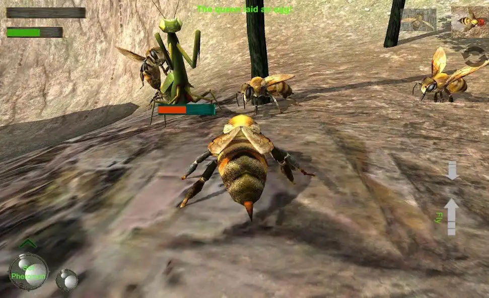 Play Bee Nest Simulator 3D - Insect and 3d animal game as an online game Bee Nest Simulator 3D - Insect and 3d animal game with UptoPlay