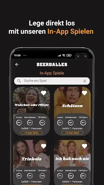 Play BEERBALLER 100+ Trinkspiele as an online game BEERBALLER 100+ Trinkspiele with UptoPlay