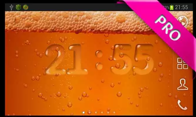 Play Beer  Battery level LWP