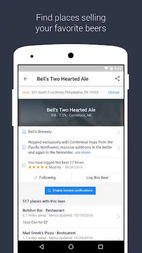 Play BeerMenus - Find Great Beer  and enjoy BeerMenus - Find Great Beer with UptoPlay