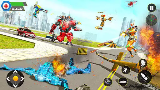 Play Bee Robot Car Transformation as an online game Bee Robot Car Transformation with UptoPlay