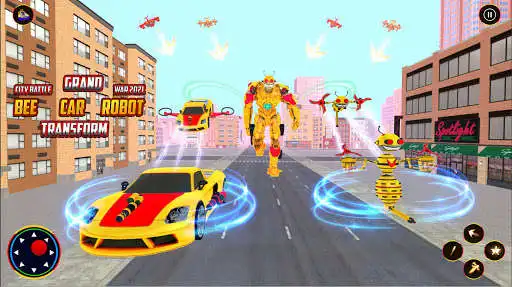 Play Bee Robot Car Transform War- Grand Robot Car Games  and enjoy Bee Robot Car Transform War- Grand Robot Car Games with UptoPlay