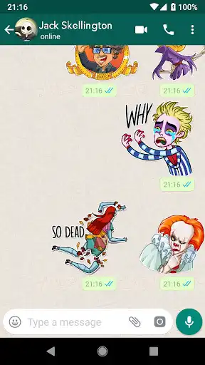 Play Beetlejuice WhatsApp Stickers as an online game Beetlejuice WhatsApp Stickers with UptoPlay