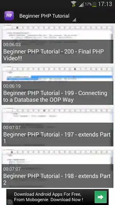 Play Beginner PHP Tutorials