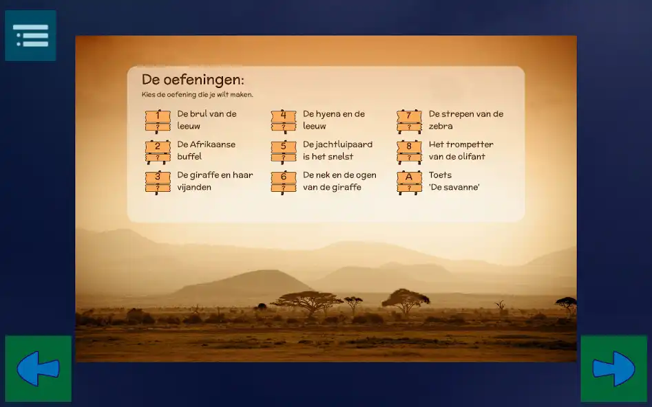 Play Begrijpend Lezen "De savanne" as an online game Begrijpend Lezen "De savanne" with UptoPlay