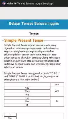 Play Belajar 16 Tenses Bahasa Inggris Lengkap Praktis