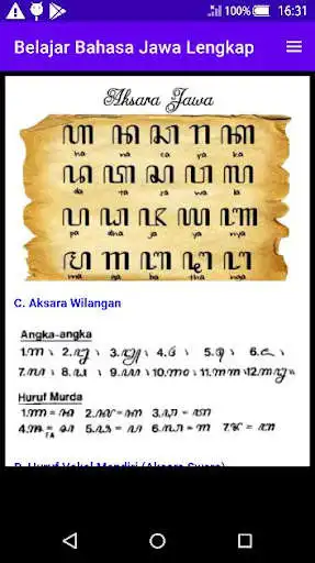 Play Belajar Bahasa Jawa Lengkap as an online game Belajar Bahasa Jawa Lengkap with UptoPlay