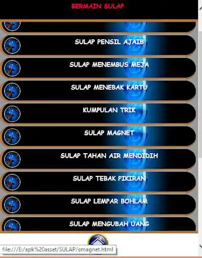 Play APK Belajar Sulap  and enjoy Belajar Sulap with UptoPlay com.cornermedia.sulap