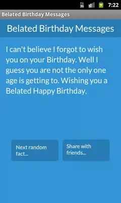 Play Belated Birthday Messages
