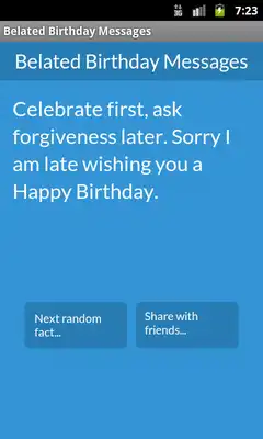 Play Belated Birthday Messages