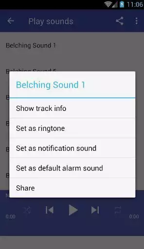 Play Belching sounds
