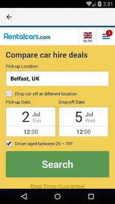 Play Belfast Car Rental, UK