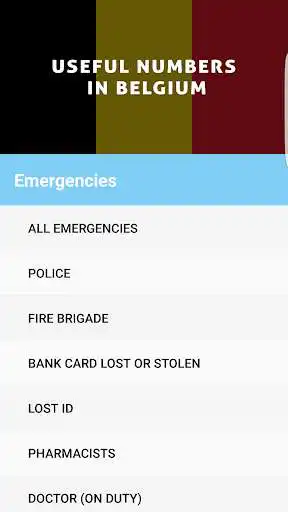 Play Belgium Useful Numbers  and enjoy Belgium Useful Numbers with UptoPlay
