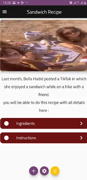 Play bella hadid sandwich recipe  and enjoy bella hadid sandwich recipe with UptoPlay
