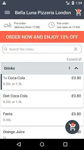 Play Bella Luna Pizzeria London as an online game Bella Luna Pizzeria London with UptoPlay