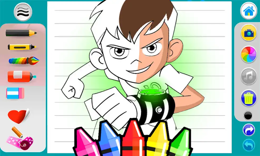 Play Ben Alien 10 Hero coloring and enjoy Ben Alien 10 Hero coloring with UptoPlay Play Ben Alien 10 Hero coloring and enjoy Ben Alien 10 Hero coloring with UptoPlay