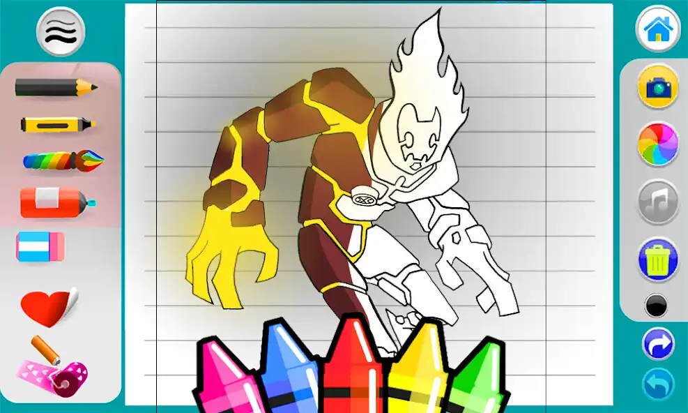 Play Ben Alien 10 Hero coloring as an online game online Ben Alien 10 Hero coloring with UptoPlay Play Ben Alien 10 Hero coloring as an online game Ben Alien 10 Hero coloring with UptoPlay