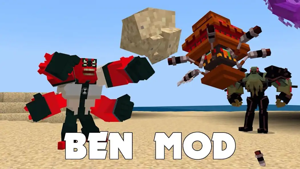 Play Ben Alien Mod for Minecraft PE as an online game Ben Alien Mod for Minecraft PE with UptoPlay