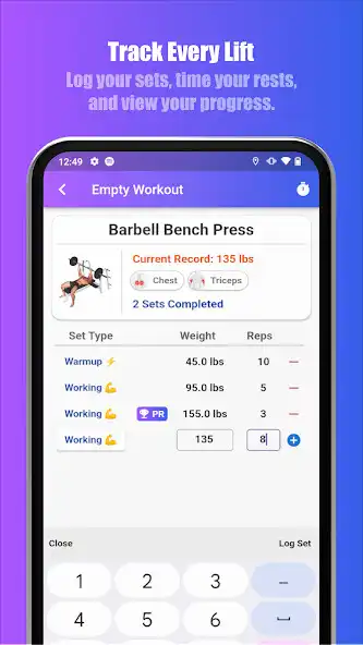 Play Bench Gym Log: Workout Tracker  and enjoy Bench Gym Log: Workout Tracker with UptoPlay