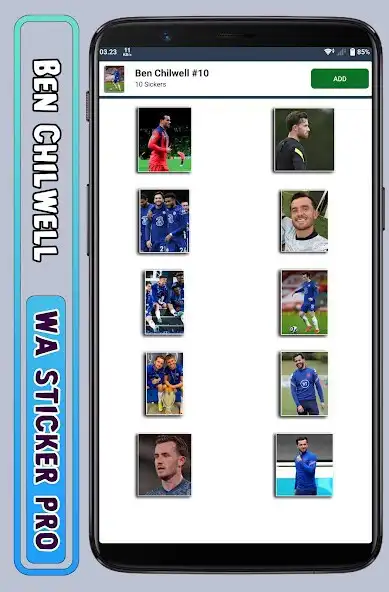 Play Ben Chilwell - WA Sticker Pro as an online game Ben Chilwell - WA Sticker Pro with UptoPlay