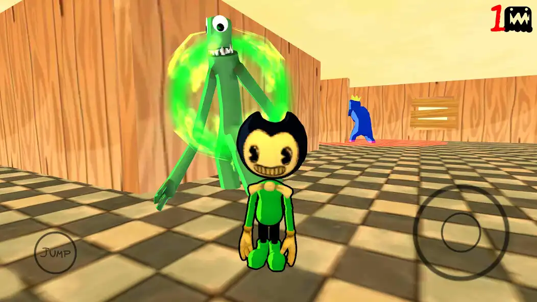 Play Bendi Vs Dark Friends Survival as an online game Bendi Vs Dark Friends Survival with UptoPlay