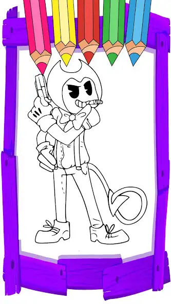 Play Bendy Game  Coloring Book  and enjoy Bendy Game  Coloring Book with UptoPlay