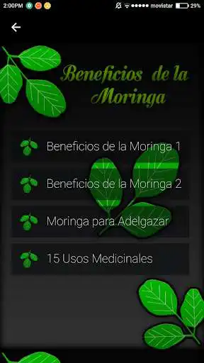 Play APK Beneficios de la Moringa  and enjoy Beneficios de la Moringa with UptoPlay beneficios.delamoringa