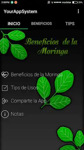 Play APK Beneficios de la Moringa  and enjoy Beneficios de la Moringa with UptoPlay beneficios.delamoringa