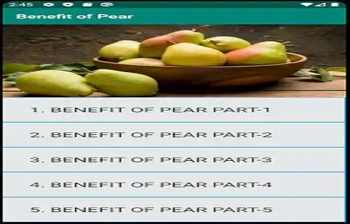 Play Benefit of Pear  and enjoy Benefit of Pear with UptoPlay