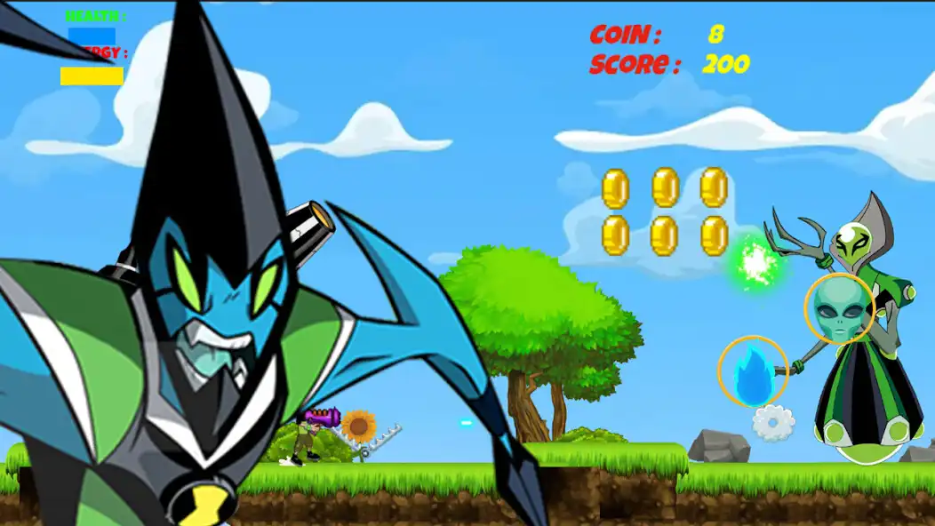 Play Ben Galaxy Alien 10 supertrix as an online game Ben Galaxy Alien 10 supertrix with UptoPlay