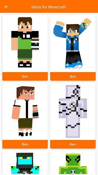 Play Ben Skins for Minecraft PE  and enjoy Ben Skins for Minecraft PE with UptoPlay