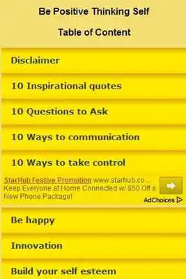 Play Be Positive Thinking Self