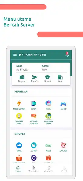 Play Berkah Server - Agen pulsa, Kuota Internet & PPOB  and enjoy Berkah Server - Agen pulsa, Kuota Internet & PPOB with UptoPlay