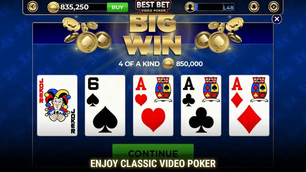 Play Best-Bet Video Poker as an online game Best-Bet Video Poker with UptoPlay