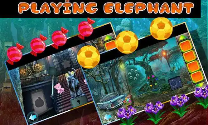Play Best Escape Games 35 Playing Elephant Rescue Game