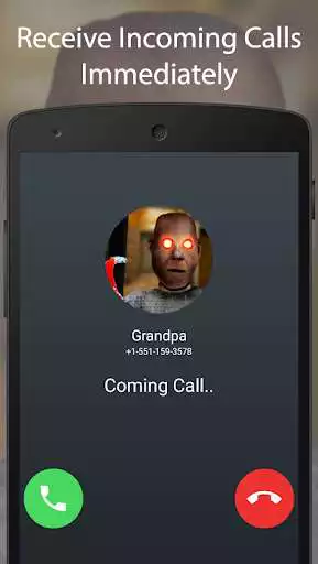 Play Best Evil Scary Grandpa Fake Chat And Video Call as an online game Best Evil Scary Grandpa Fake Chat And Video Call with UptoPlay